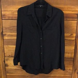 Aritzia Black Button Up